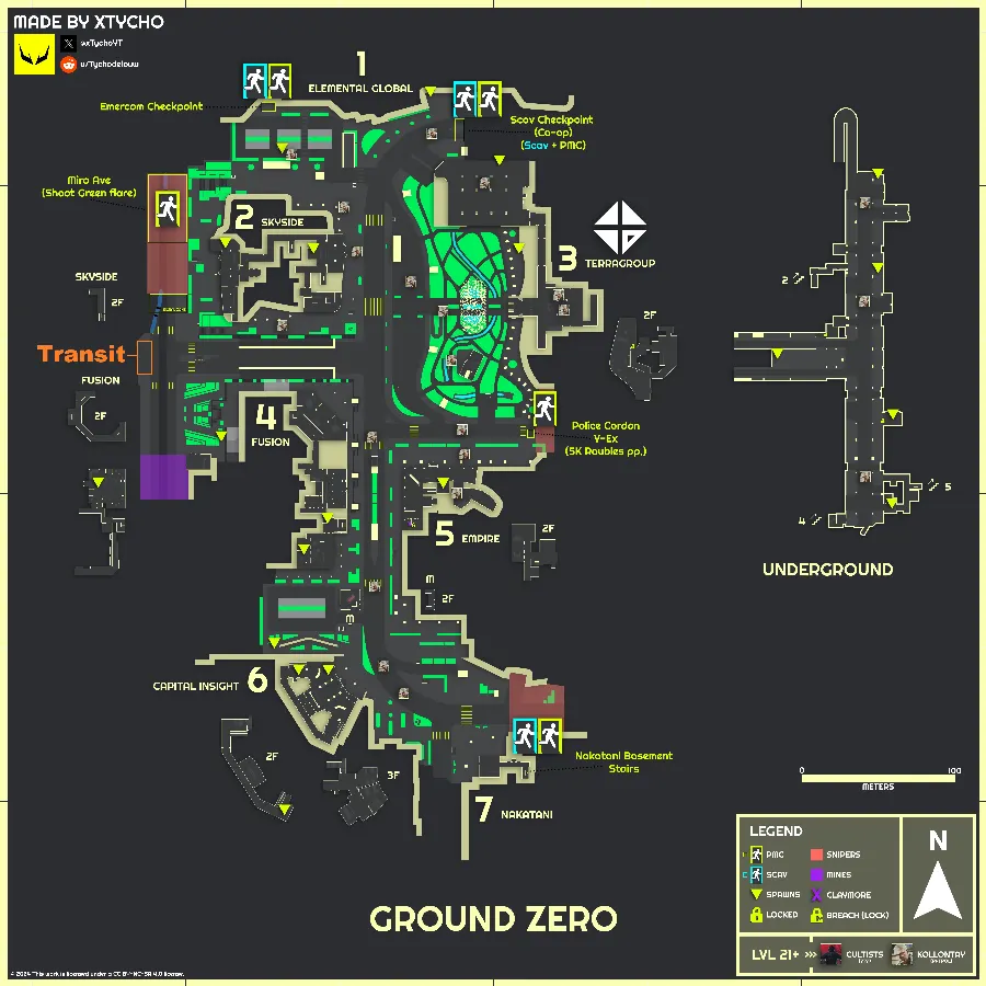Ground Zero to Streets of Tarkov Map