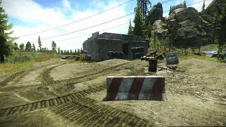 The bunker by rock passage